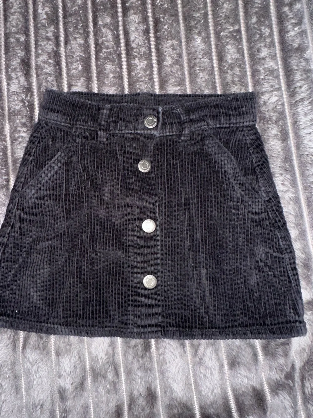 Old Navy girls Corduroy Button-Front Skirt in Black, Pink, and yellow